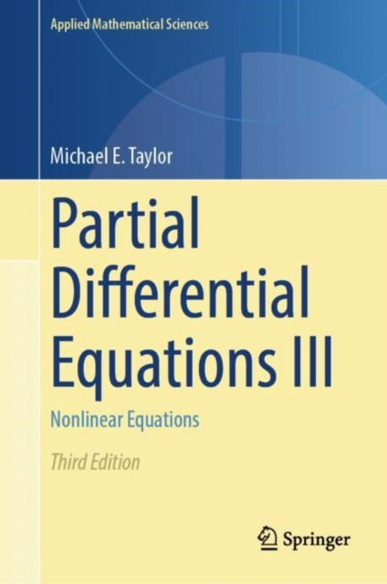 Partial Differential Equations Iii