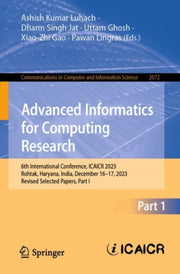 Advanced Informatics For Computing Resea By Luhach, Ashish Kumar