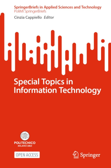 Special Topics In Information Technology By Cappiello, Cinzia