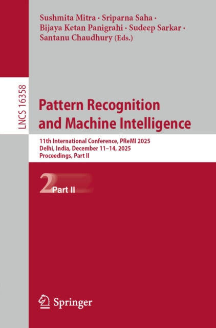 Pattern Recognition & Machine Intelligen By Mitra, Sushmita