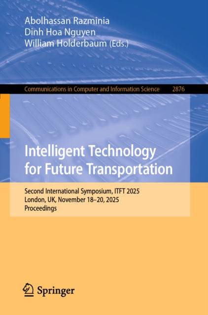 Intelligent Technology For Future Transp By Razminia, Abolhassan