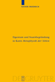 Eigentum Und Staatsbegr Ndung In Kants '