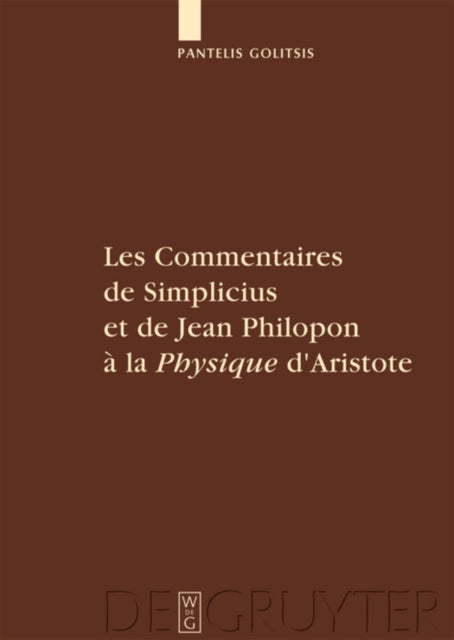 Les Commentaires De Simplicius Et De Jea