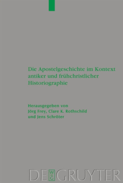 Die Apostelgeschichte Im Kontext Antiker