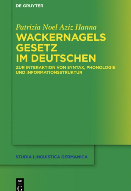 Wackernagels Gesetz Im Deutschen