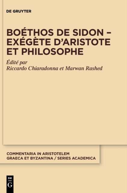 Bo Thos De Sidon - Ex G Te D'aristote Et
