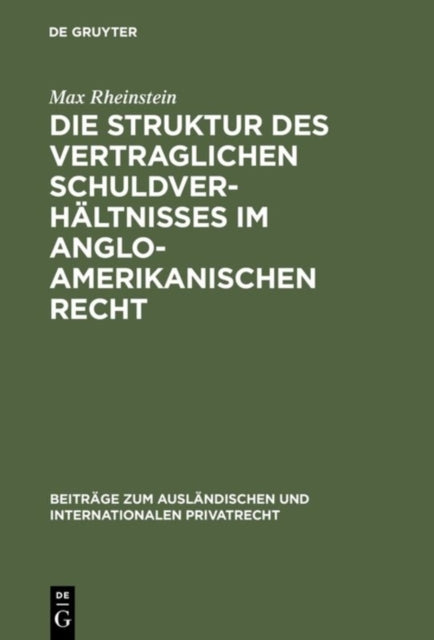 Die Struktur Des Vertraglichen Schuldver