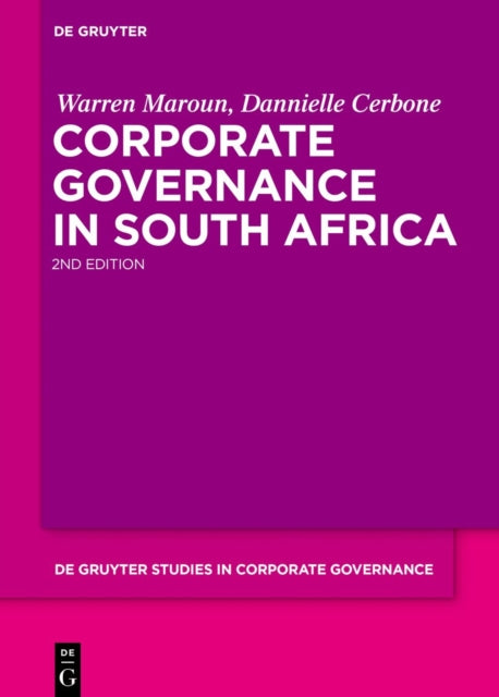 Corporate Governance In South Africa By Maroun, Warren