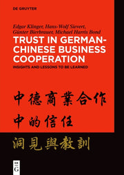 Trust In Germanchinese Business Cooperat