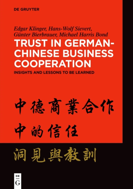 Trust In Germanchinese Business Cooperat