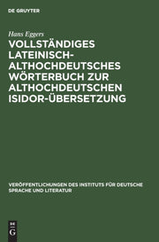 Vollst Ndiges Lateinisch-althochdeutsche
