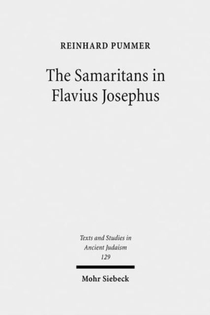 Samaritans In Flavius Josephus