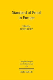 Standard Of Proof In Europe