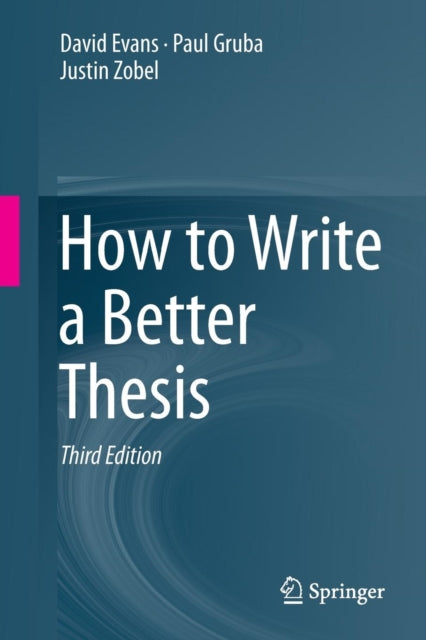 How To Write A Better Thesis