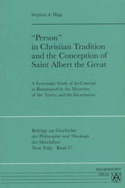 Person In Christian Tradition & The Conc By Hipp, Stephen A