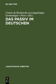 Das Passiv Im Deutschen