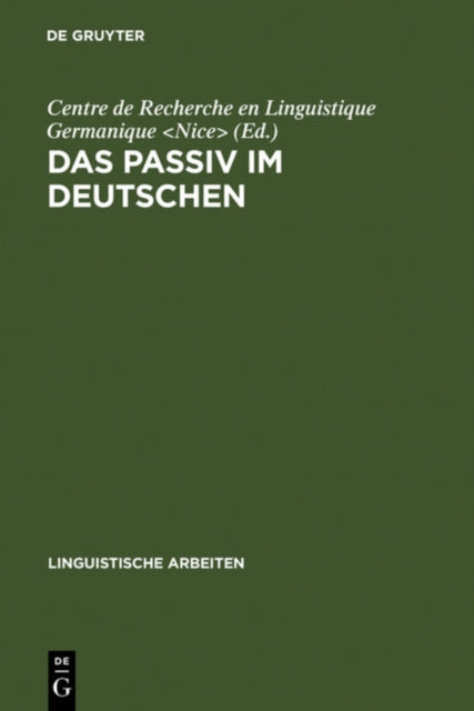 Das Passiv Im Deutschen