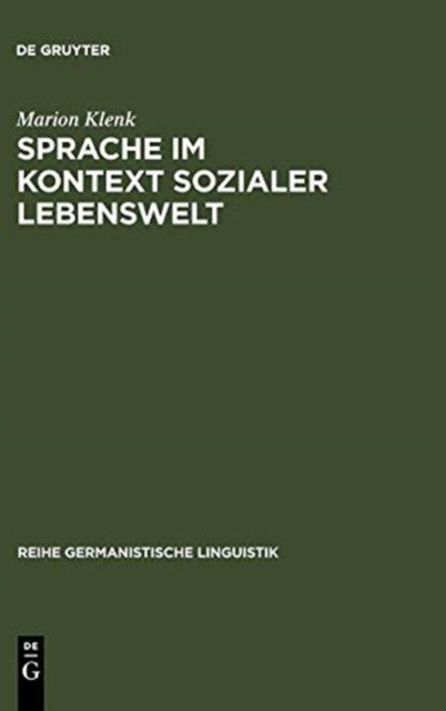Sprache Im Kontext Sozialer Lebenswelt