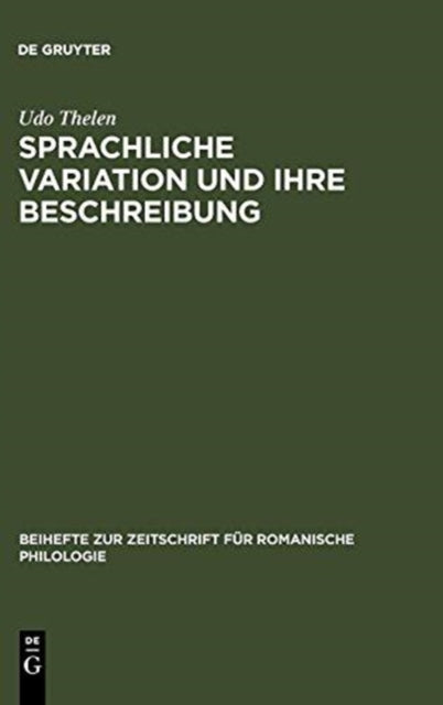 Sprachliche Variation Und Ihre Beschreib