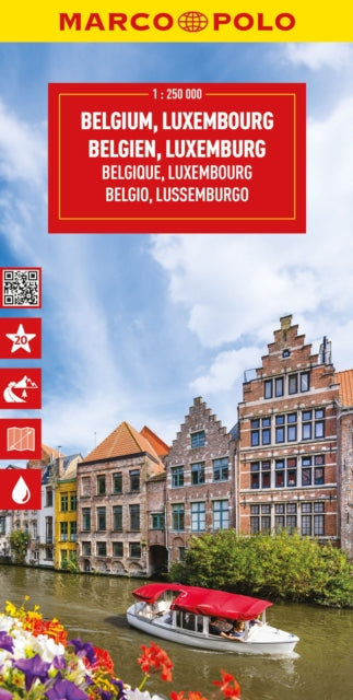 Belgium & Luxembourg Marco Polo Map