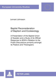 Baptist Reconsideration Of Baptism & Ecc