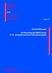 Die Anwendung Des Abgb Italien Im 19. H