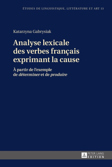 Analyse Lexicale Des Verbes Franais Expr