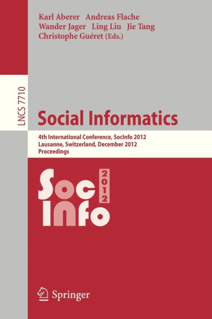 Social Informatics : 4th International C