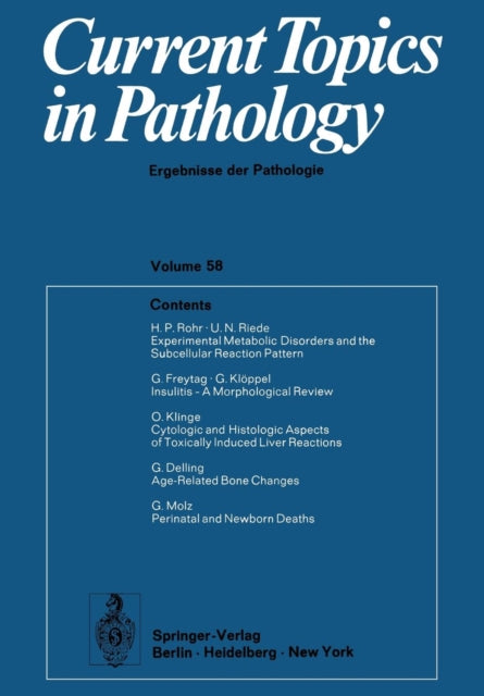 Current Topics In Pathology 58