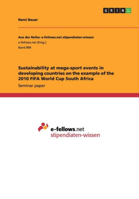 Sustainability At Mega-sport Events In D