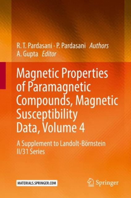 Magnetic Properties Of Paramagnetic Comp By Gupta, A.