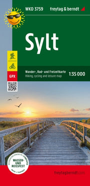 Sylt Walking & Road Map 135000
