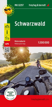 Black Forest Motorway Map 1200000 Freyta