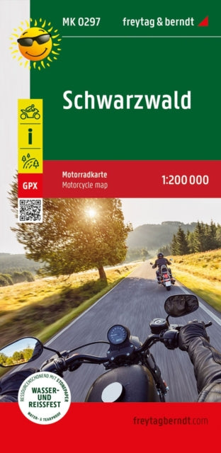 Black Forest Motorway Map 1200000 Freyta