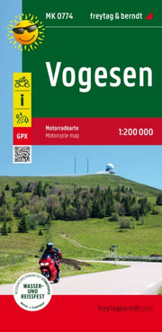 Vogesen Motorway Map 1200000 Freytag Ber