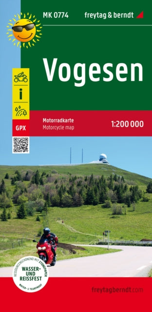 Vogesen Motorway Map 1200000 Freytag Ber