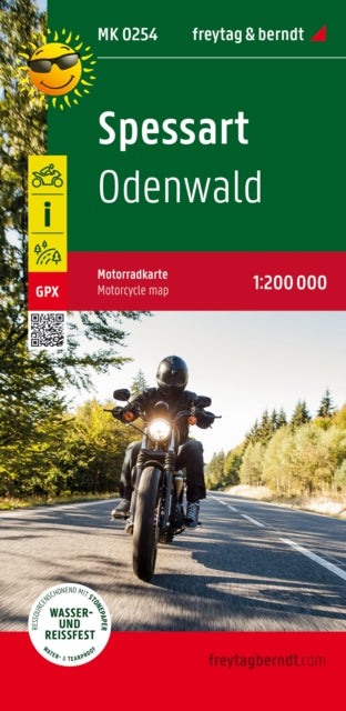 Spessart Odenwald Motorway Map 1200000 F