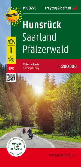 Hunsrck Saarland Pflzerwald Motorway Map