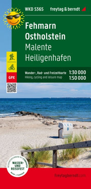 Fehmarn Ostholstein Walking Road Map 150