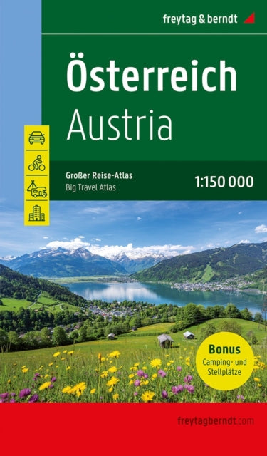Austria Great Road Atlas Leisure Bike 11 By Freytag-berndt