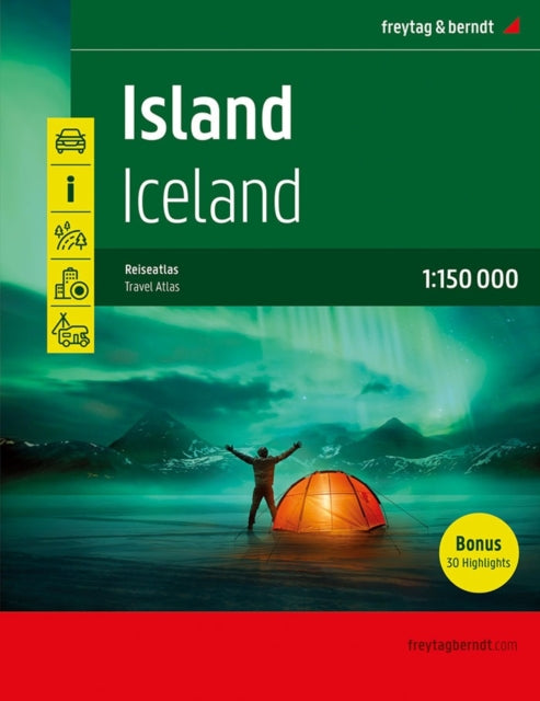 Iceland Road Atlas Sp 1150 By Freytag-berndt