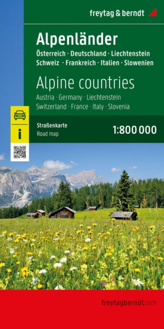Alpine Countries Road & Leisure Map