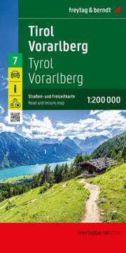 Tirol Vorarlmountain Road & Leisure Map