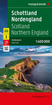 Scotland North England Road Map 1400000 By Freytag & Berndt