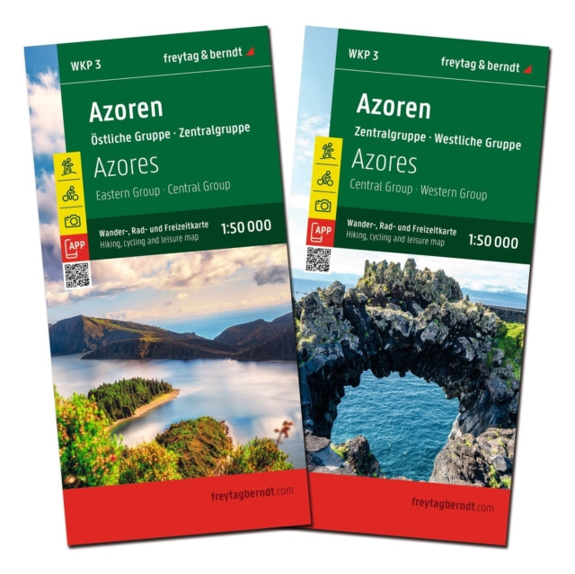 Azores Walking Cycling Map Set 150