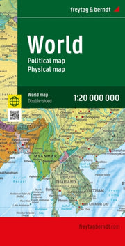 World Political & Physical Map Folded