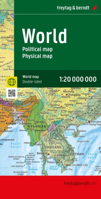 World Political & Physical Map Folded