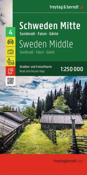 Sweden Middle Road & Leisure Map By Freytag & Berndt
