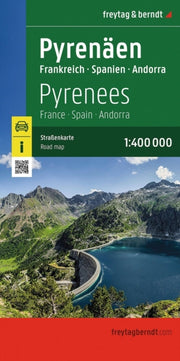 Pyrenees Road Map 1400000 By Freytag & Berndt