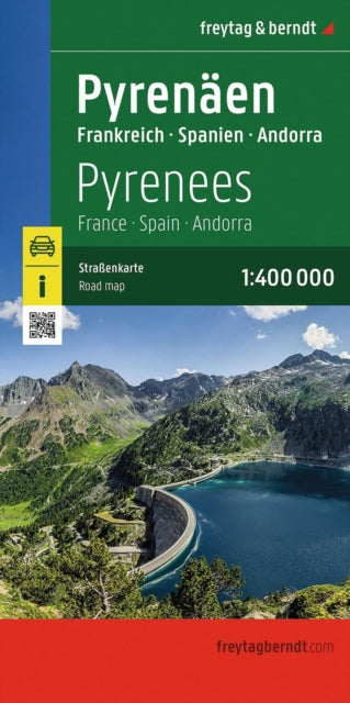 Pyrenees Road Map 1400000 By Freytag & Berndt